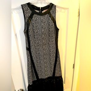 Casual Couture Faux Leather MIDI Dress